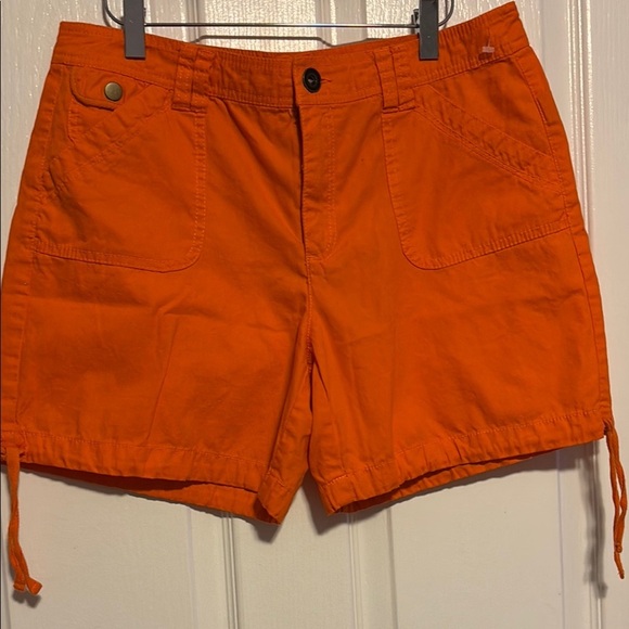 NWOT- Khaki&Co Shorts with Reinforced Stitching, very nice summery orange - Picture 1 of 12
